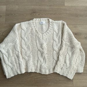 Carly Jean Los Angeles (CJLA) Oversized Cable Knit Sweater